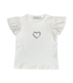 t-shirt bambina jersey 4/12 anni