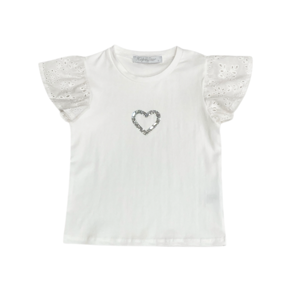 t-shirt bambina jersey 4/12 anni