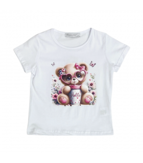 t-shirt bambina jersey 3/4-7/8 anni