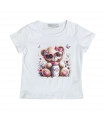 t-shirt bambina jersey 3/4-7/8 anni