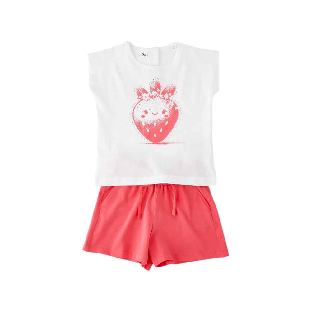 completo corto bambina jersey 9/30 mesi