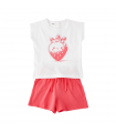 completo corto bambina jersey 3/8 anni