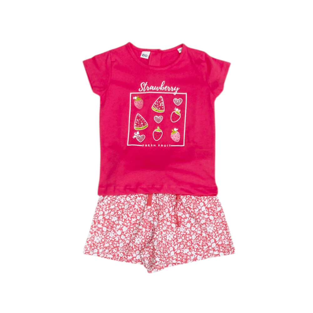 completo corto bambina jersey 3/8 anni