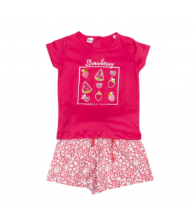 completo corto bambina jersey 9/30 mesi