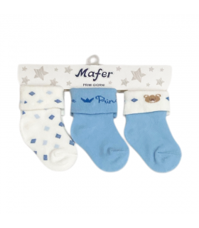 set 3 paia calzini neonato caldo cotone
