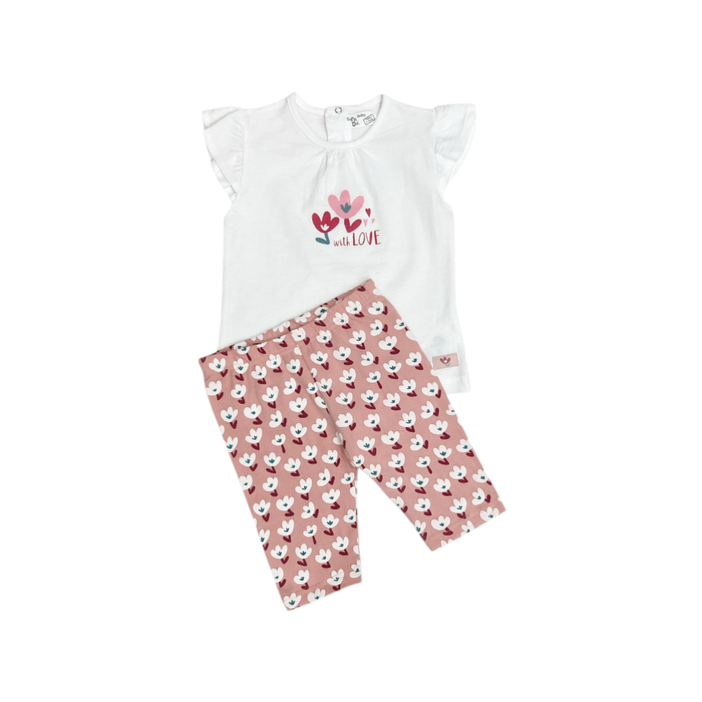 completo bambina cotone 3/24 mesi