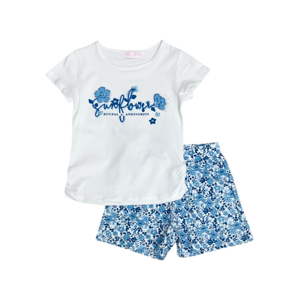 completo corto bambina 4/12 anni