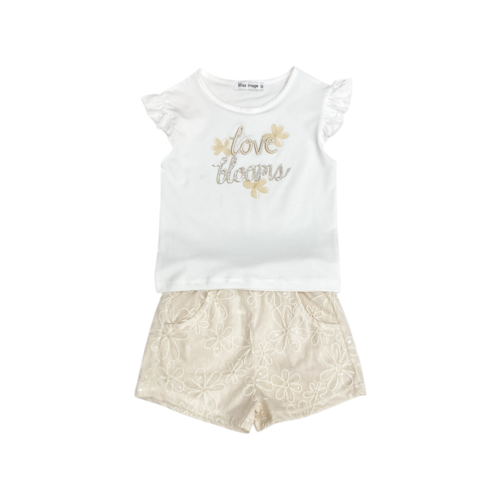 completo corto bambina 4/12 anni