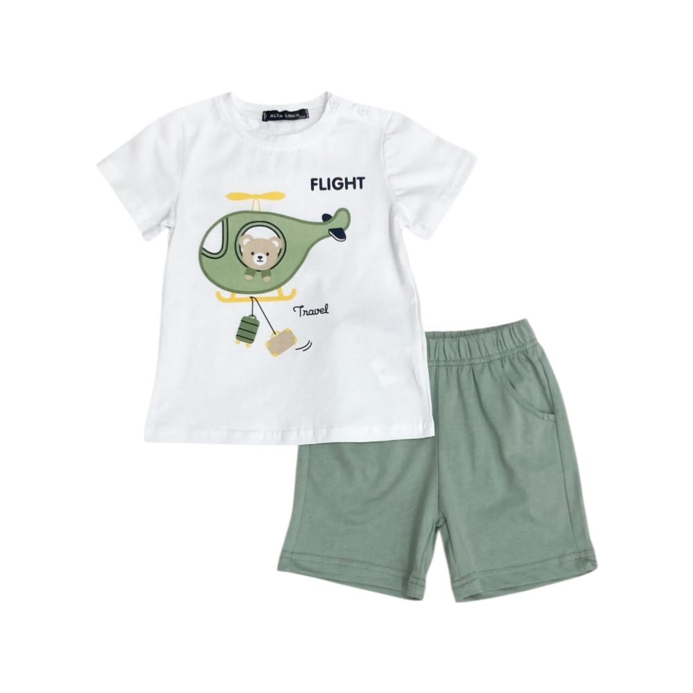 completo corto bambino 12/36 mesi