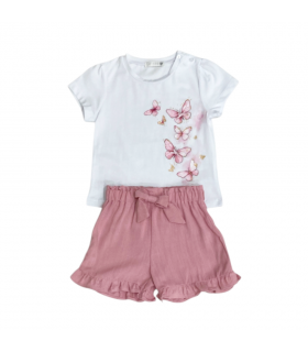 completo corto bambina 12/36 mesi