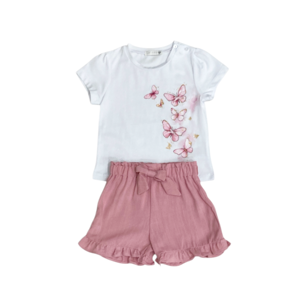 completo corto bambina 12/36 mesi