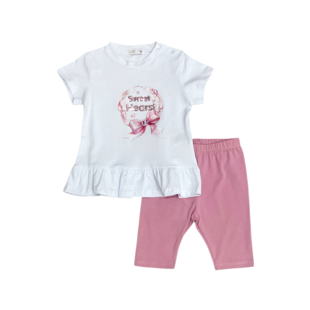 completo corto bambina 12/36 mesi