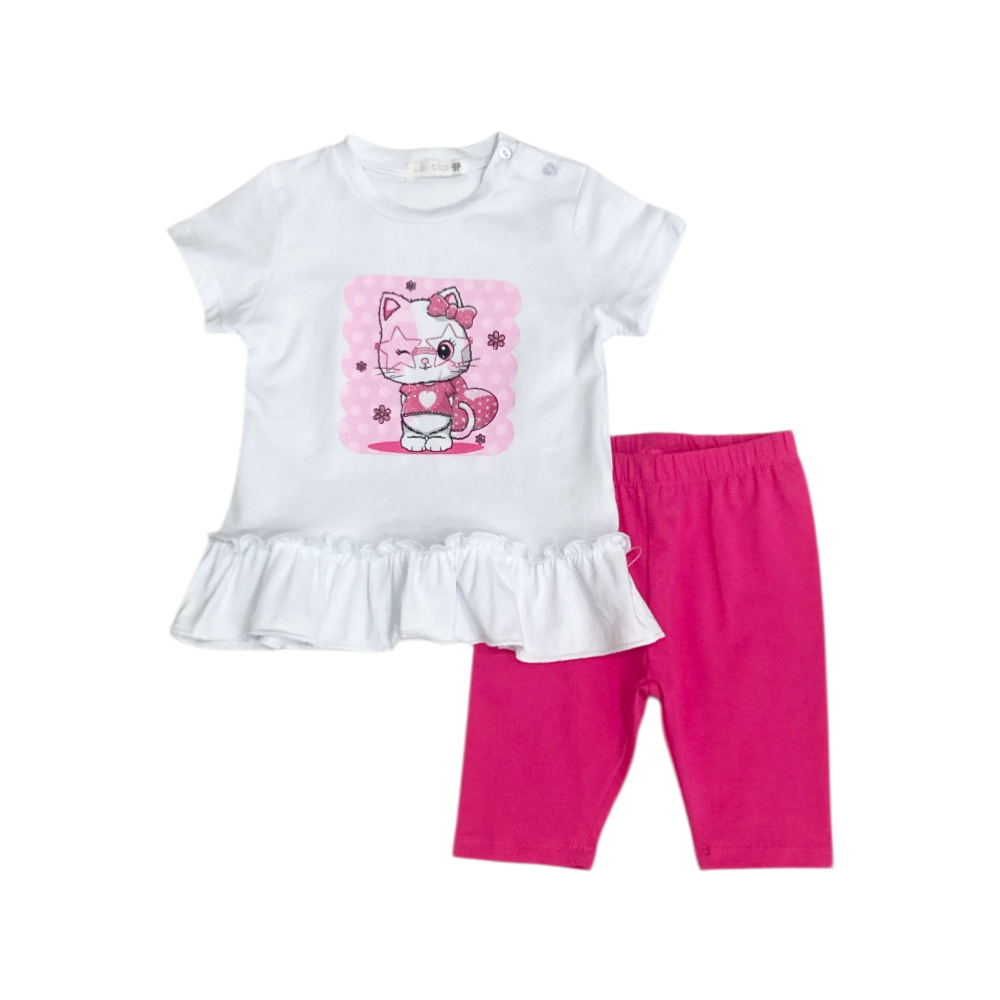 completo bambina jersey 18/36 mesi