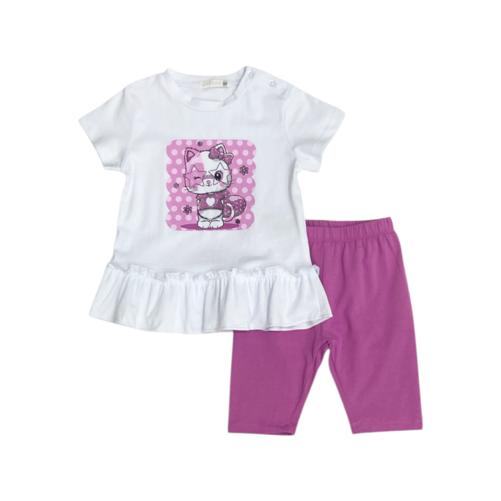completo bambina jersey 18/36 mesi