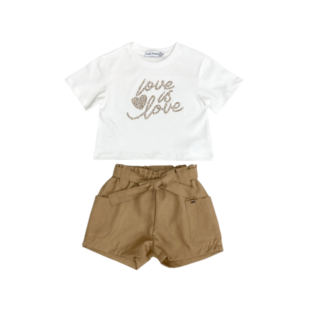 completo corto bambina 3/7-8 anni