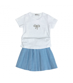 completo corto bambina 4/12 anni