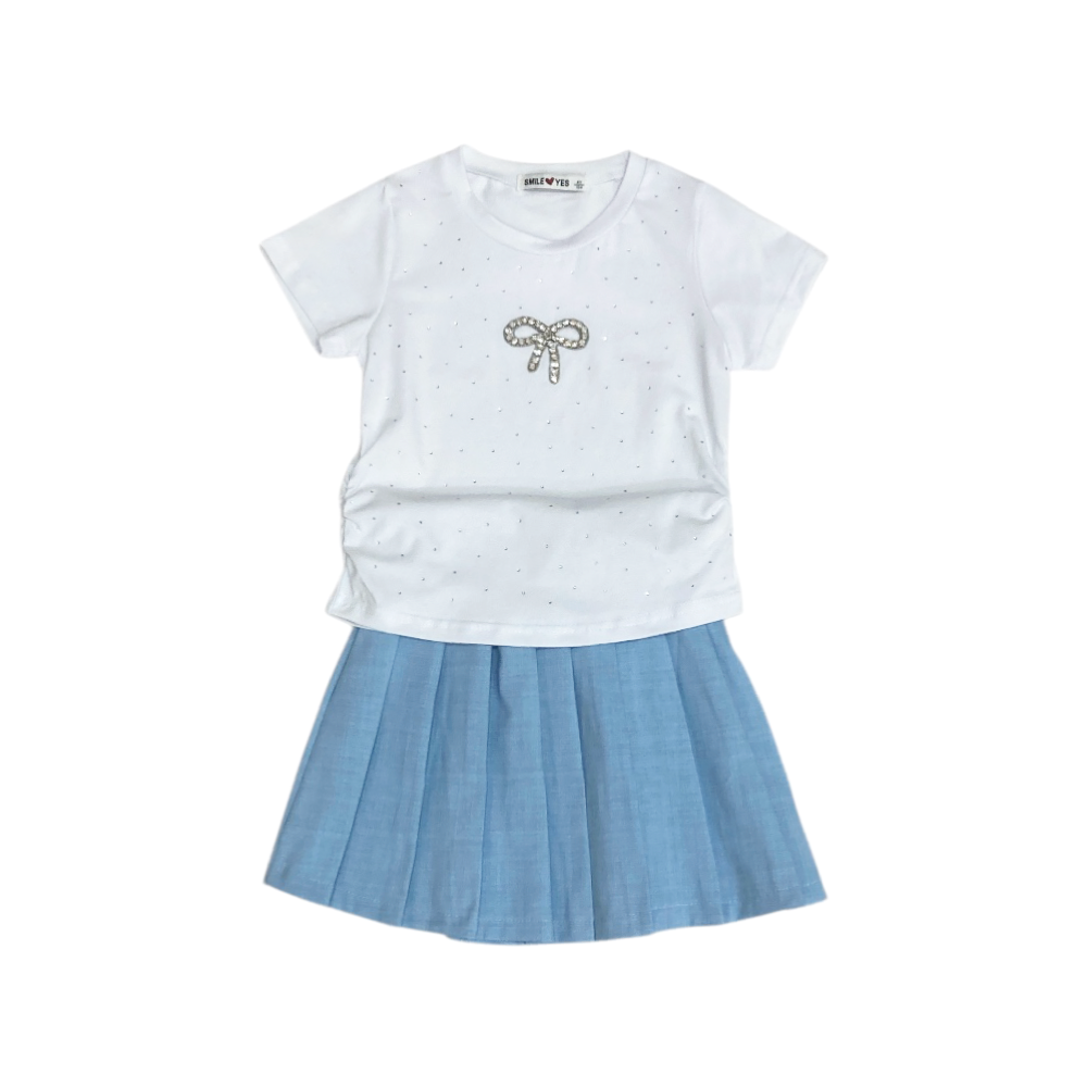 completo corto bambina 4/12 anni