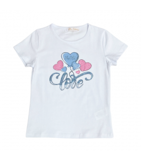 t-shirt bambina jersey 3/8 anni