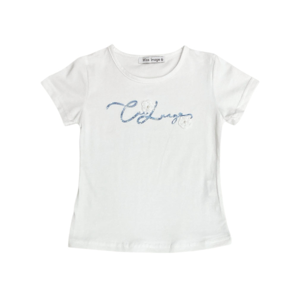t-shirt bambina jersey 4/12 anni