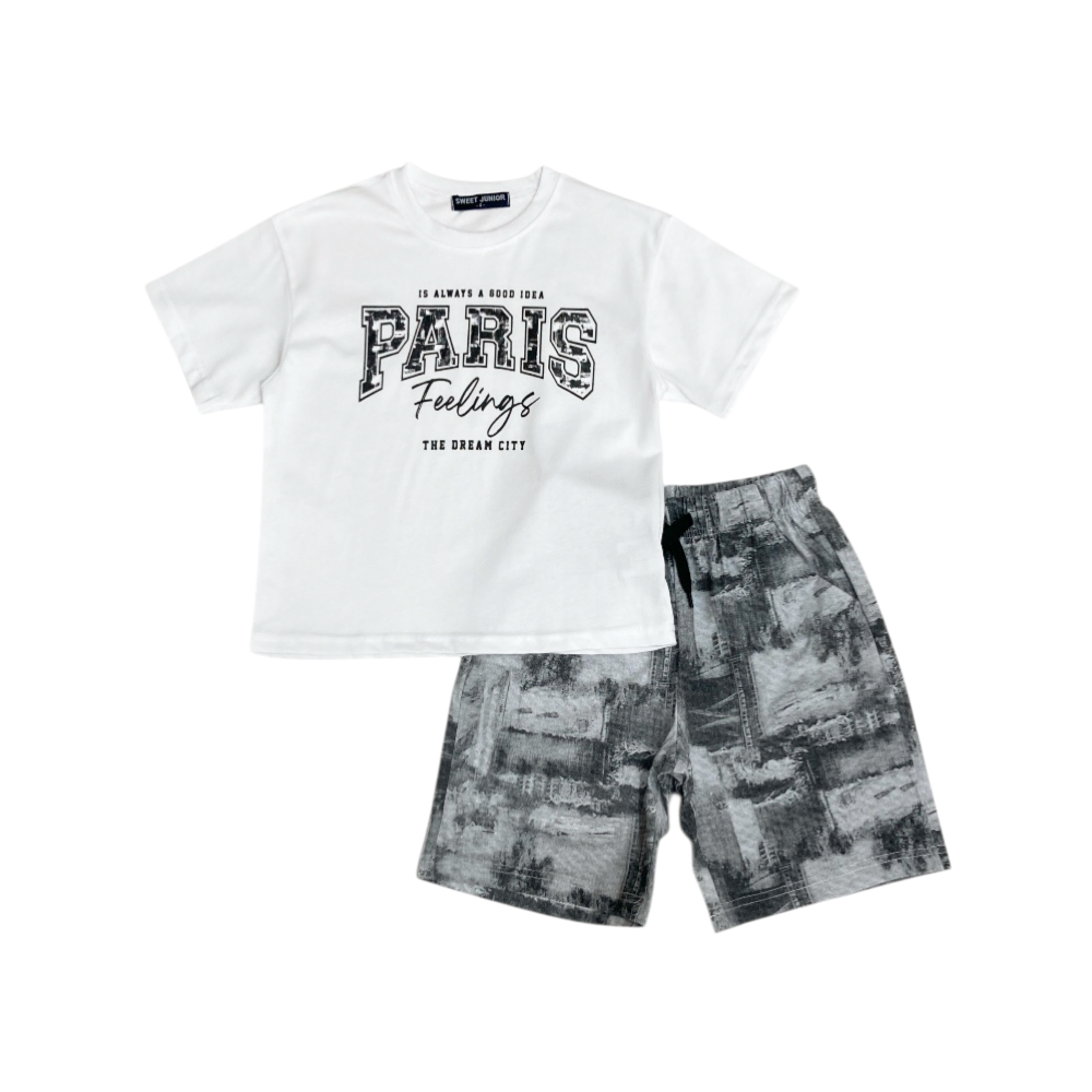 completo corto bambino 4/12 anni