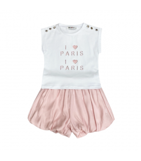 completo corto bambina 4/12 anni