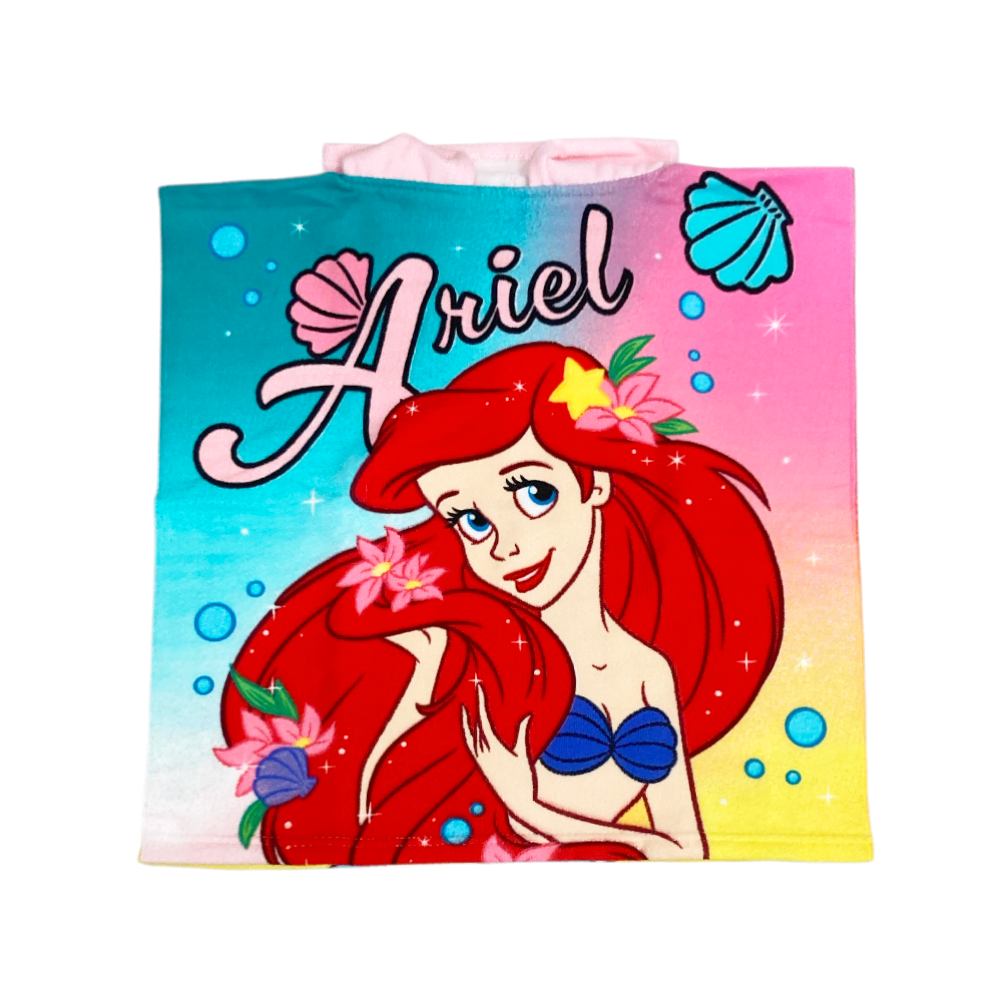 poncho bambina ariel micro spugna