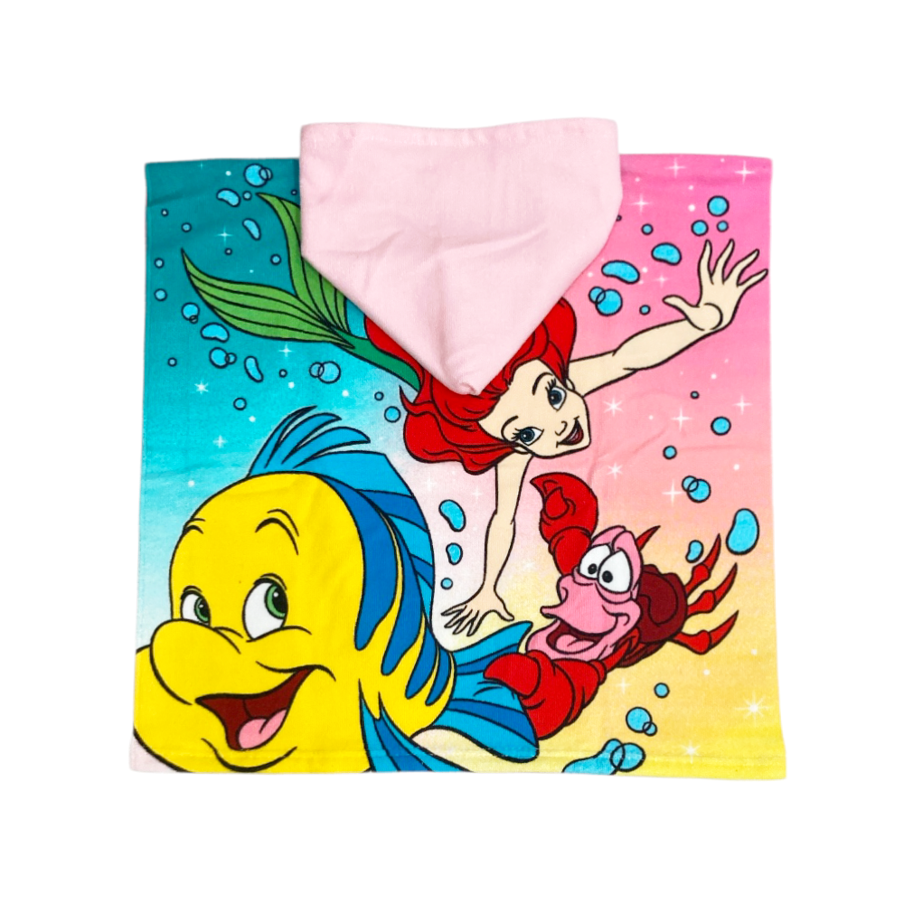 poncho bambina ariel micro spugna