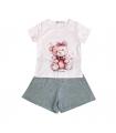 completo corto bambina 3/8 anni