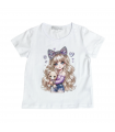 t-shirt bambina jersey 3/4-7/8 anni