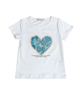 t-shirt bambina jersey 4/12 anni