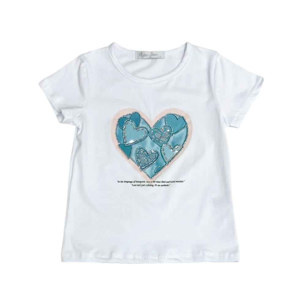 t-shirt bambina jersey 4/12 anni