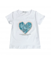 t-shirt bambina jersey 4/12 anni