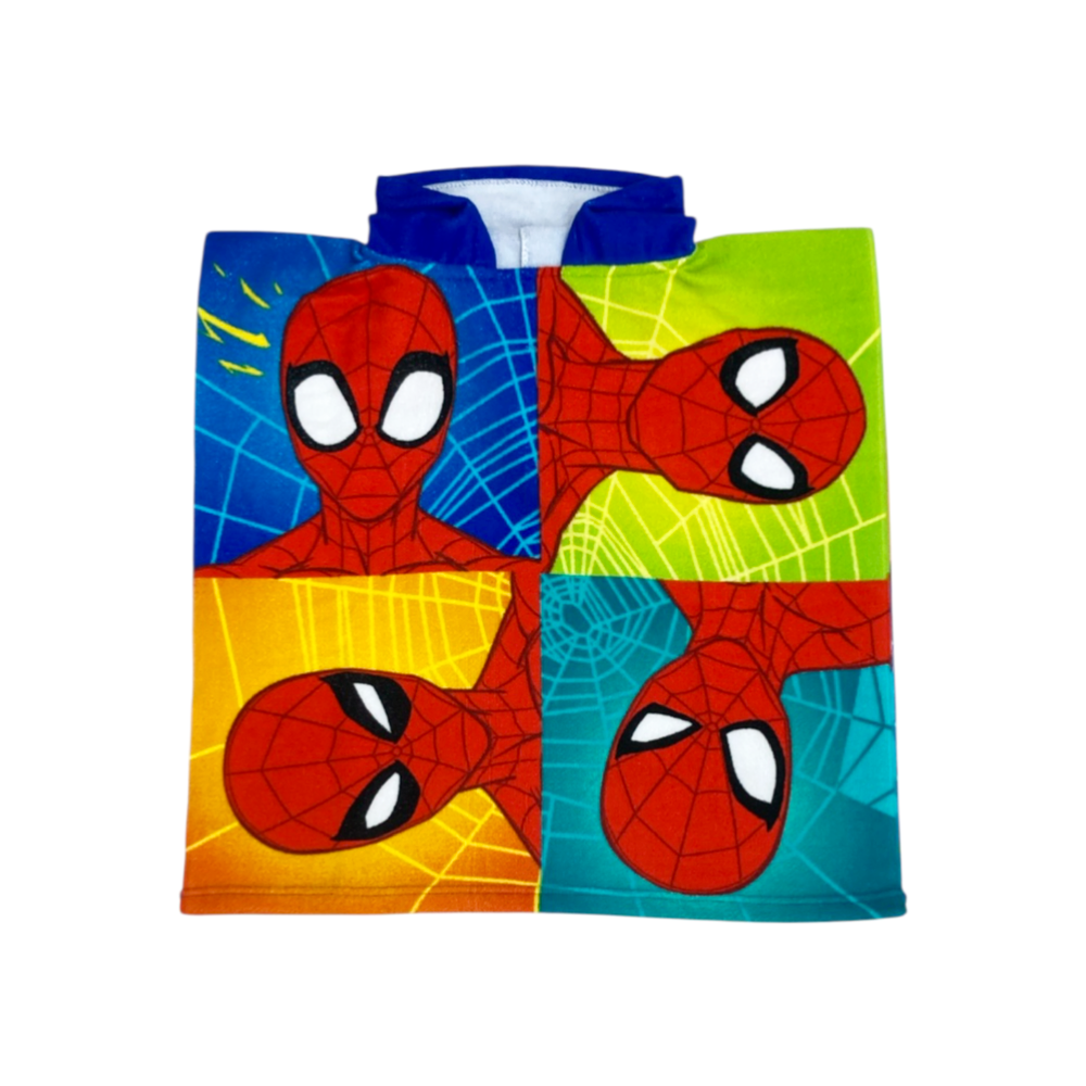 poncho bambino spugna spider-man