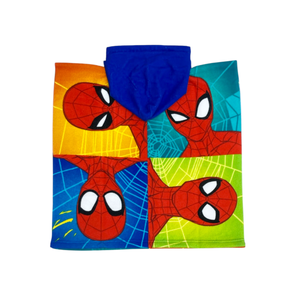 poncho bambino spugna spider-man