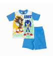 pigiama corto bambino sonic 3/4-9/10 anni