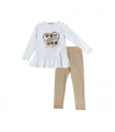 completo bambina cotone 3/4-7/8 anni