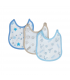 set 6 pezzi bavaglini neonato cotone