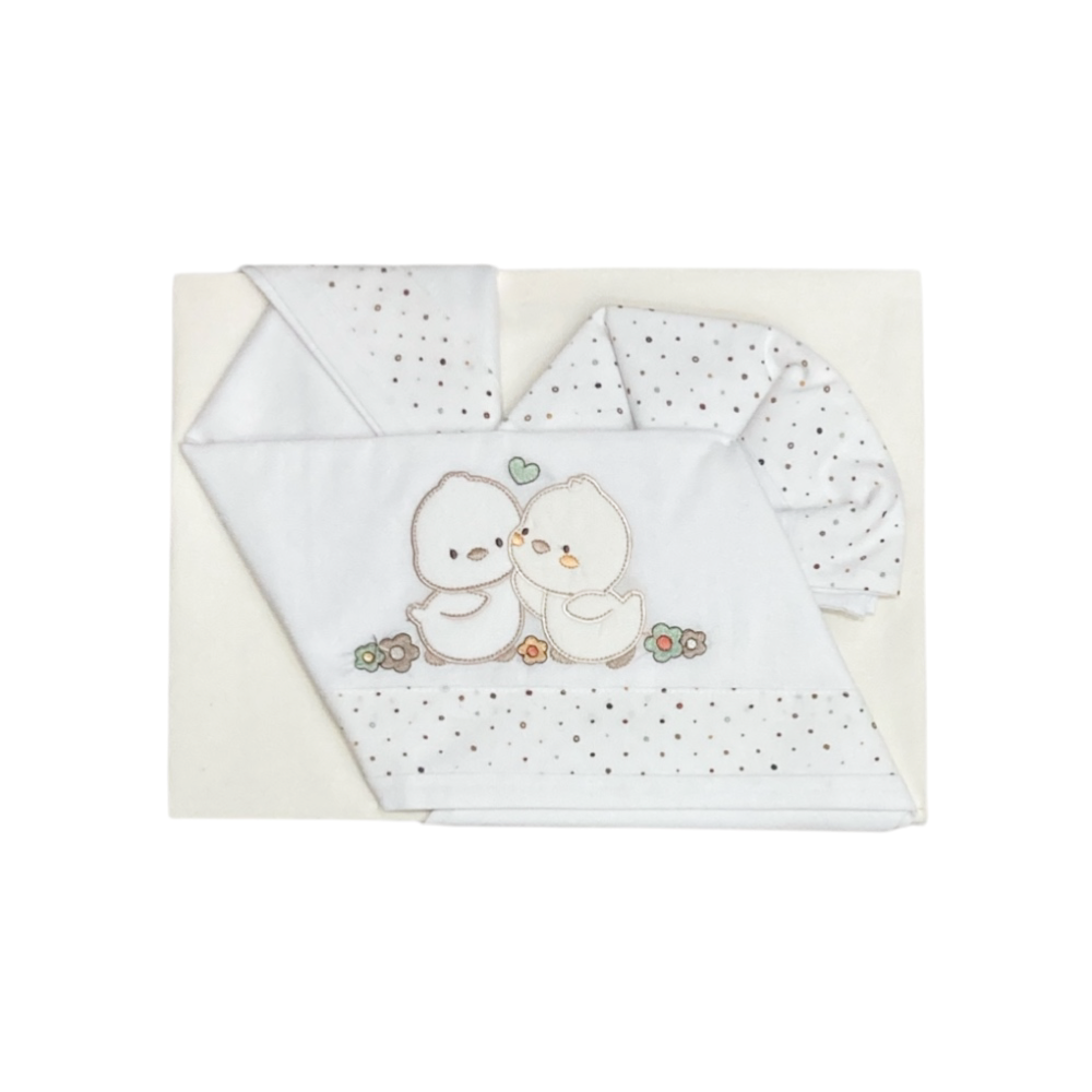 set lenzuolini carrozzina cotone