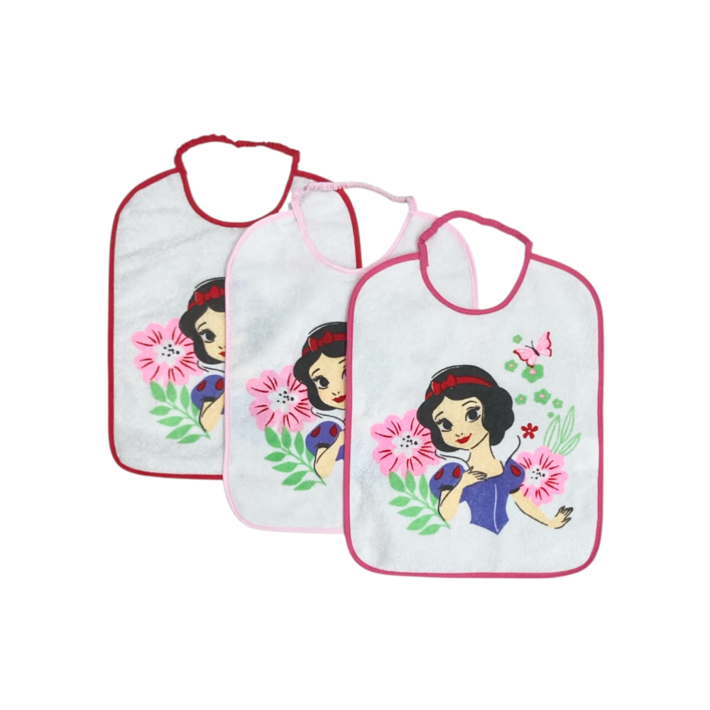 set 3 pezzi bavagli asilo princess