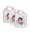 set 3 pezzi bavagli asilo princess