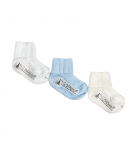 set 3 paia calzini neonato filo