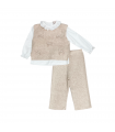 completo bambina in maglia 12/36 mesi