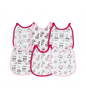 set 6 pz bavaglini cotone