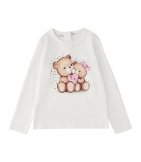 t-shirt bambina caldo cotone 9/24 mesi
