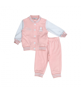 tuta bambina felpa leggera 12/36 mesi