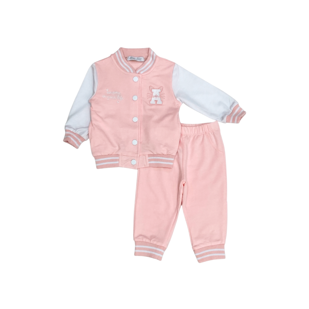 tuta bambina felpa leggera 12/36 mesi