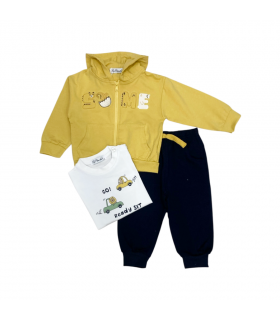 tuta bambino felpa leggera 12/36 mesi