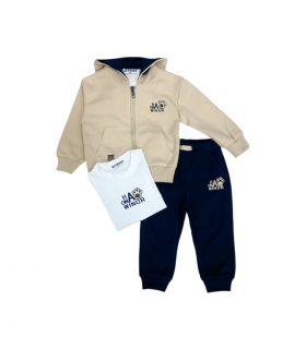 tuta bambino felpa leggera 12/36 mesi