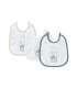 set 3 pezzi bavaglini neonata
