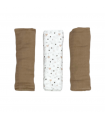 set 3 pezzi mussole cotone